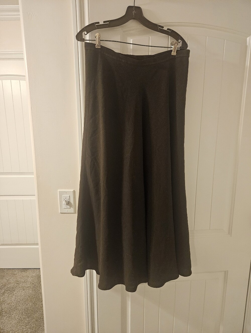 Jones New York Dark Brown Maxi A-Line Skirt Size 12